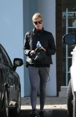 CHARLIZE THERON Leaves a Gym in Beverly Hills 01/07/2020