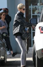 CHARLIZE THERON Leaves a Gym in Beverly Hills 01/07/2020