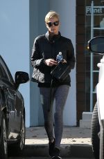 CHARLIZE THERON Leaves a Gym in Beverly Hills 01/07/2020