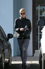 CHARLIZE THERON Leaves a Gym in Beverly Hills 01/07/2020