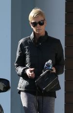 CHARLIZE THERON Leaves a Gym in Beverly Hills 01/07/2020