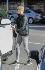 CHARLIZE THERON Leaves a Gym in Beverly Hills 01/07/2020
