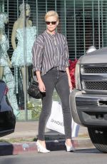 CHARLIZE THERON Out Shopping in Hollywood 01/10/2020