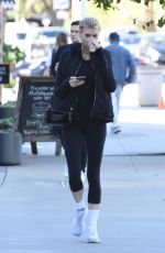 CHARLOTTE MCKINNEY at Blue Bottle Coffee in Santa Monica 01/07/2020