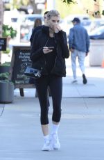 CHARLOTTE MCKINNEY at Blue Bottle Coffee in Santa Monica 01/07/2020