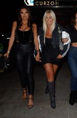 CHLOE FERRY and NICOLE BASS Leaves Ex on the Beach Screening in London 01/21/2020