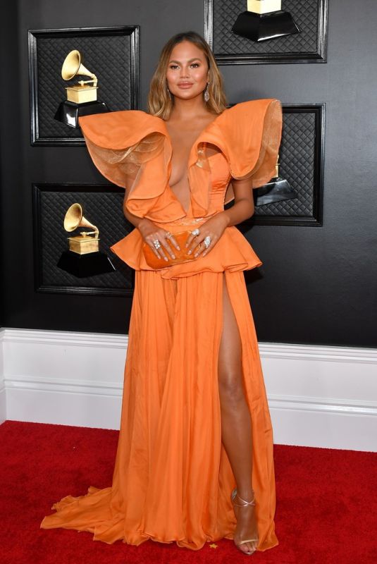 CHRISSY TEIGEN at 62nd Annual Grammy Awards in Los Angeles 01/26/2020