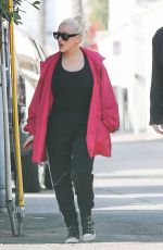 CHRISTINA AGUILERA Out in Santa Monica 01/14/2020