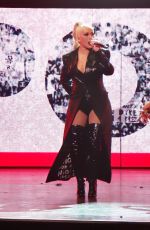 CHRISTINA AGUILERA Performs on New Year