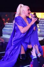 CHRISTINA AGUILERA Performs on New Year