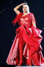 CHRISTINA AGUILERA Performs on New Year