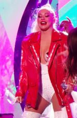 CHRISTINA AGUILERA Performs on New Year