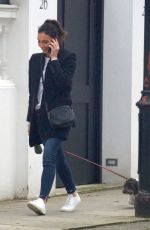 CHRISTINE BRINKLEY Out wuth Her Dog in West London 12/27/2019