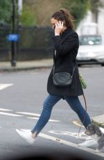 CHRISTINE BRINKLEY Out wuth Her Dog in West London 12/27/2019