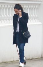 CHRISTINE BRINKLEY Out wuth Her Dog in West London 12/27/2019