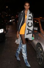 CINDY BRUNA Leaves Jean-Paul Gaultier Show at Paris Fashion Week 01/22/2020