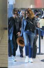 CINDY CRAWFORD and KAIA GERBER at Laguardia Airport in New York 01/15/2020