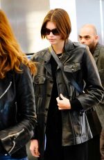 CINDY CRAWFORD and KAIA GERBER at Laguardia Airport in New York 01/15/2020