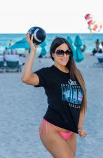 CLAUDIA ROMANI Getting Ready for Superbowl Weekend in Miami 01/29/2020