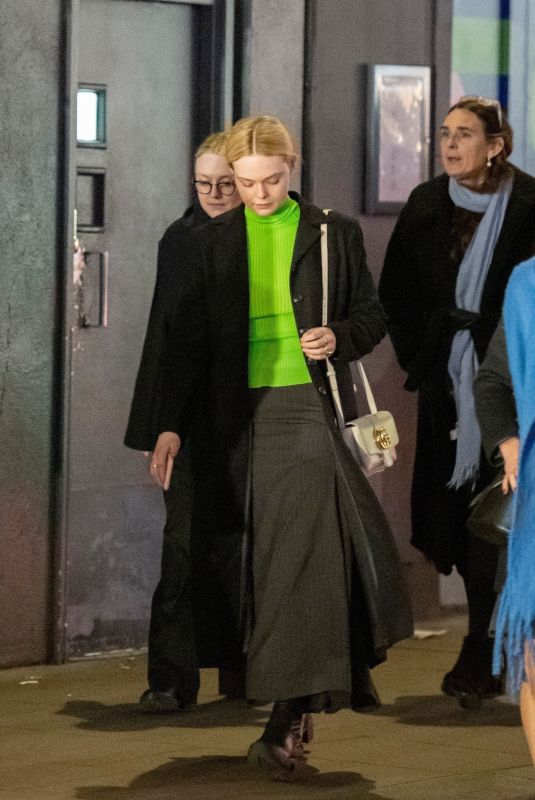 DAKOTA and ELLE FANNING Out in London 01/24/2020
