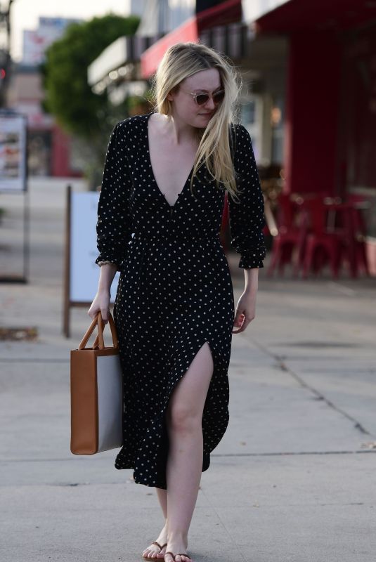 DAKOTA FANING Out Shopping in Los Angeles 01/03/2020