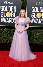 DAKOTA FANNING at 77th Annual Golden Globe Awards in Beverly Hills 01/05/2020