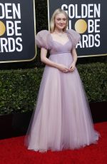 DAKOTA FANNING at 77th Annual Golden Globe Awards in Beverly Hills 01/05/2020