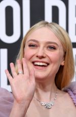 DAKOTA FANNING at 77th Annual Golden Globe Awards in Beverly Hills 01/05/2020