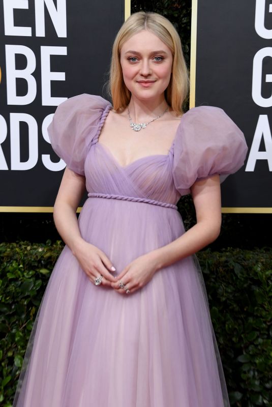 DAKOTA FANNING at 77th Annual Golden Globe Awards in Beverly Hills 01/05/2020