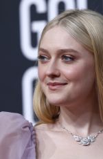 DAKOTA FANNING at 77th Annual Golden Globe Awards in Beverly Hills 01/05/2020