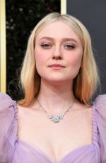 DAKOTA FANNING at 77th Annual Golden Globe Awards in Beverly Hills 01/05/2020