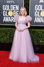 DAKOTA FANNING at 77th Annual Golden Globe Awards in Beverly Hills 01/05/2020