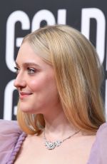 DAKOTA FANNING at 77th Annual Golden Globe Awards in Beverly Hills 01/05/2020