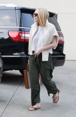 DAKOTA FANNING Leaves Lancer Dermatologist in Beverly Hills 01/04/2020