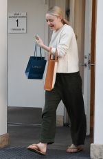 DAKOTA FANNING Leaves Lancer Dermatologist in Beverly Hills 01/04/2020