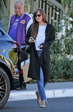 DAKOTA JOHNSON Leaves San Vicente Bungalows in West Hollywood 01/07/2020