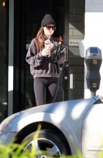 DAKOTA JOHNSON Leaves Yoga Class in Studio City 01/23/2020