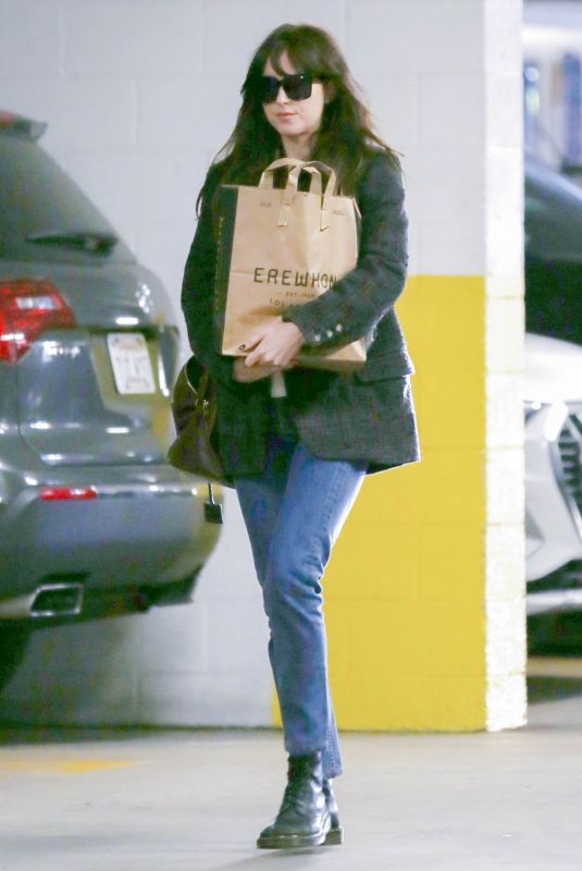DAKOTA JOHNSON Out Shopping in Los Angeles 01/21/2020