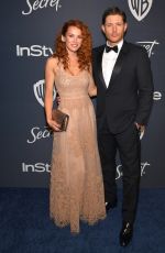 DANNEEL and Jensen ACKLES at Instyle and Warner Bros. Golden Globe Awards Party 01/05/2020