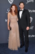 DANNEEL and Jensen ACKLES at Instyle and Warner Bros. Golden Globe Awards Party 01/05/2020