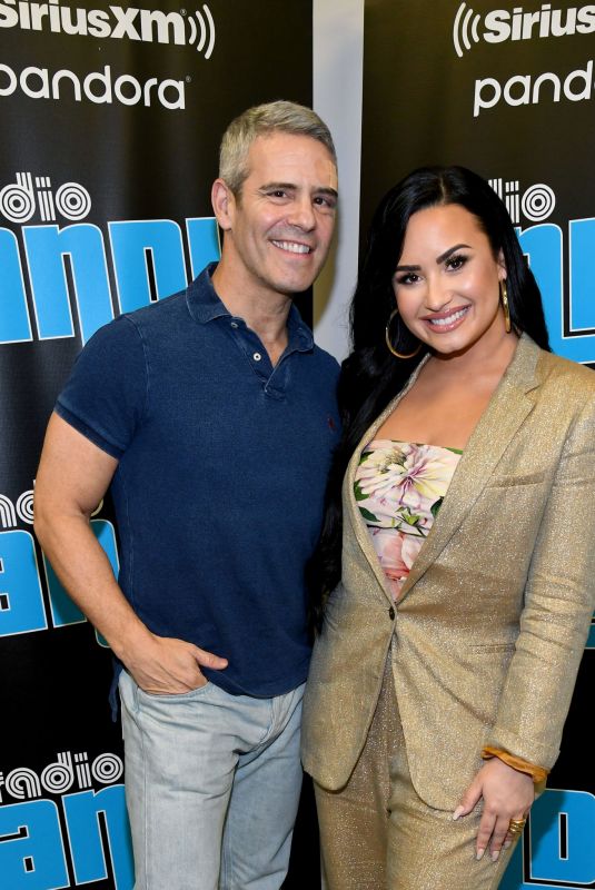 DEMI LOVATO and Andy Cohen at SiriusXM Radio in Miami 01/30/2020