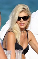 DEVON WINDSOR in Bikini with Her Dog on the Beach in Miami 01/17/2020