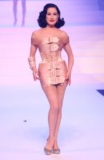 DITA VON TEESE at Jean-Paul Gaultier Haute Couture Show in Paris 01/22/2020