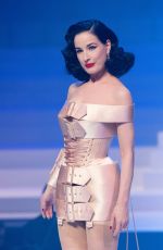 DITA VON TEESE at Jean-Paul Gualtier Haute Couture Show in Paris 01/22/2020