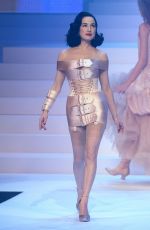 DITA VON TEESE at Jean-Paul Gualtier Haute Couture Show in Paris 01/22/2020