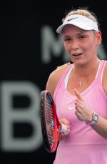 DONNA VEKIC at 2020 Brisbane International WTA Premier Tennis Tournament 01/06/2020