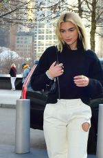 DUA LIPA Heading to a Meeting in New York 01/15/2020