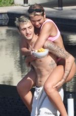 DUA LIPA in Bikini at a Pool in Miami 01/02/2020