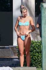 DUA LIPA in Bikini at a Pool in Miami 01/04/2020
