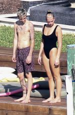 DUA LIPA in Swimsuit at Jet-ski Ride in Miami 01/03/2020